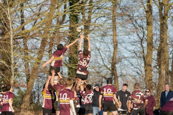 rugby line out