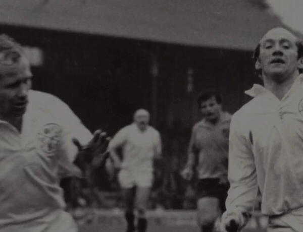 old picture of men playing rugby