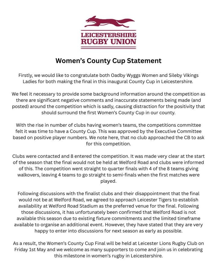 Leicestershire Rugby Union